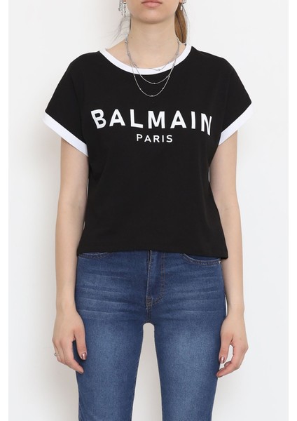 Baskılı T-Shirt Siyah - 16553.1567.