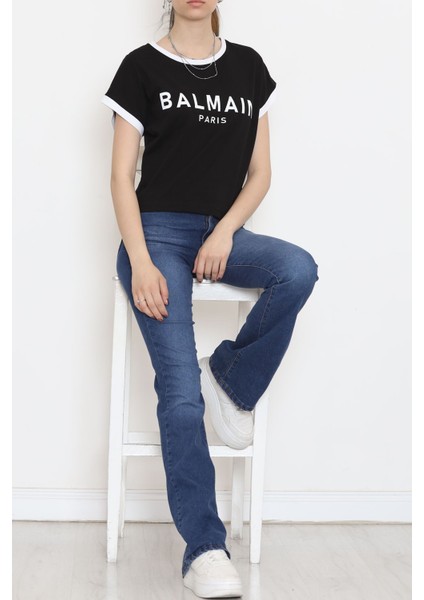 Baskılı T-Shirt Siyah - 16553.1567.