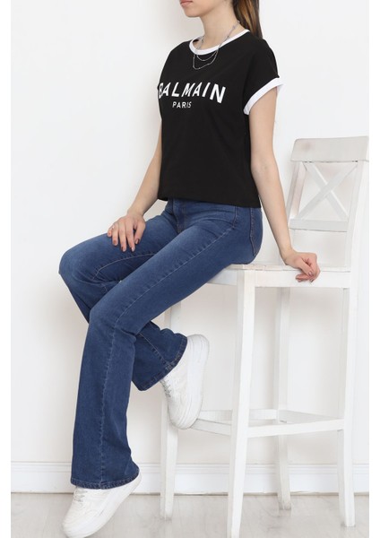 Baskılı T-Shirt Siyah - 16553.1567.