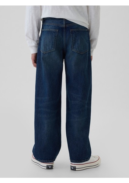 Erkek Çocuk Lacivert Baggy Jean Pantolon fırsatları