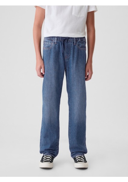 Erkek Çocuk Mavi Original Straight Pull-On Jean Pantolon indirimleri