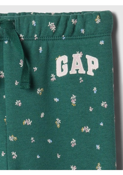 Kız Bebek Yeşil Gap Logo Fleece Jogger Eşofman Altı