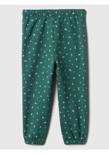 Kız Bebek Yeşil Gap Logo Fleece Jogger Eşofman Altı