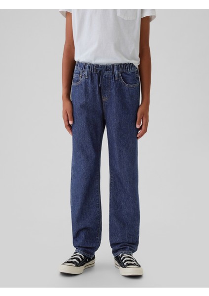 Erkek Çocuk Siyah Original Straight Pull-On Jean Pantolon indirimleri