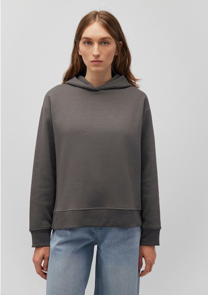 Kapüşonlu Gri Sweatshirt1S10191-86560