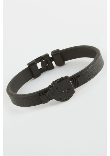 Iskambil Kart Desenli Kaliteli Suni Deri Bileklik