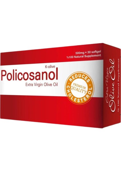 Policosanol Naturel Sızma Zeytinyağı Kapsülü