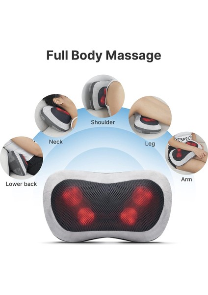 Masaj Yastığı, Boyun, Omuzlar ve Sırt Için Derin Masajlı Shiatsu Servikal Masaj Yastığı fırsatları