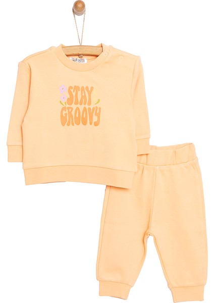 HelloBaby Basic Kız Yazı Baskılı Eşofman Takımı Kız Bebek