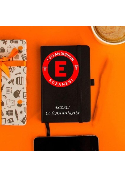 Eczacıya Özel Tasarımlı Hediye Deri Not Defteri