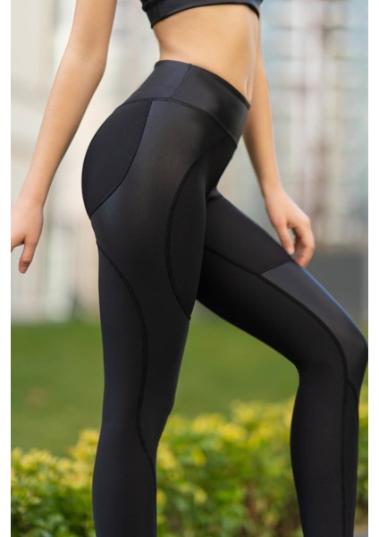 Dar Kesim Siyah Ekstra Yüksek Bel Spor Tayt fiyatları