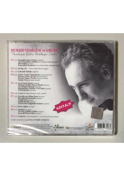 Hurşid Yenigün ve Grubu Nostali CD (Jelatininde Sıfır Orjnal Dönem Baskı Cd) fiyatları