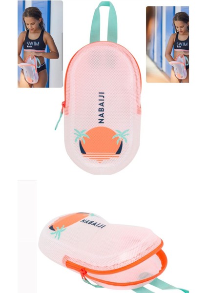 Pembe Yüzücü El Çantası / Su Geçirmez