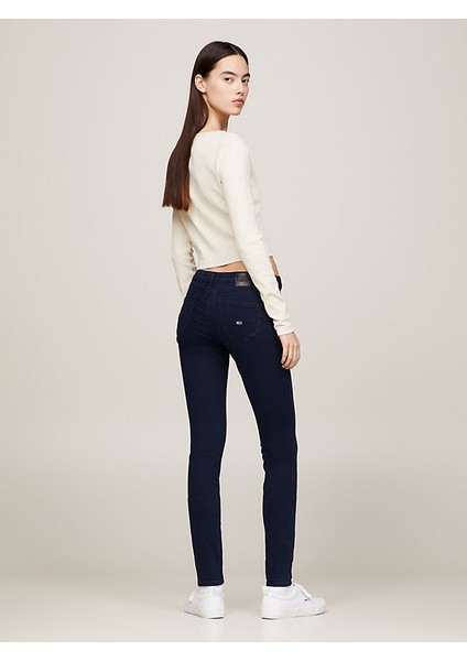 Tommy Hilfiger Kadın Sophıe Düşük Bel Skinny Fit Pantolon - Denim