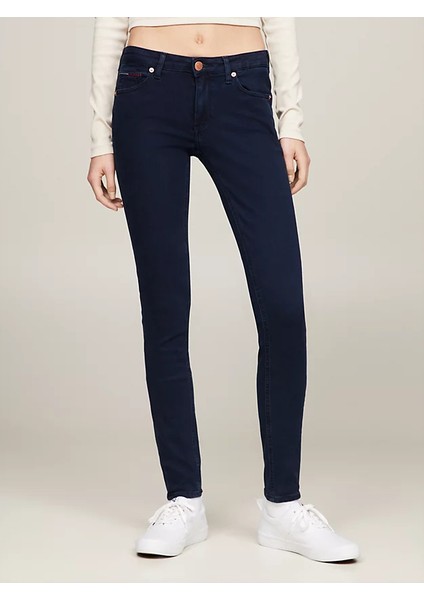 Kadın Sophıe Düşük Bel Skinny Fit Pantolon - Denim