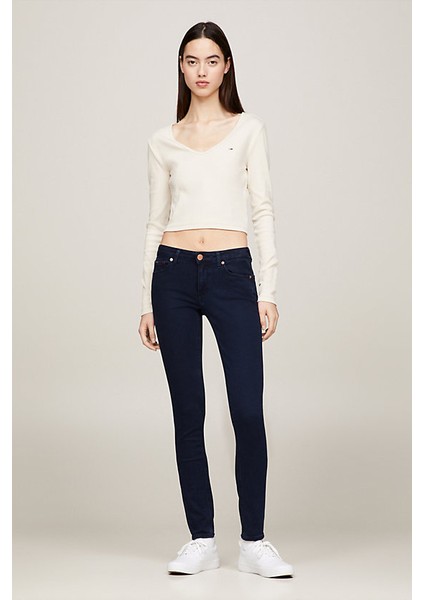 Kadın Sophıe Düşük Bel Skinny Fit Pantolon - Denim