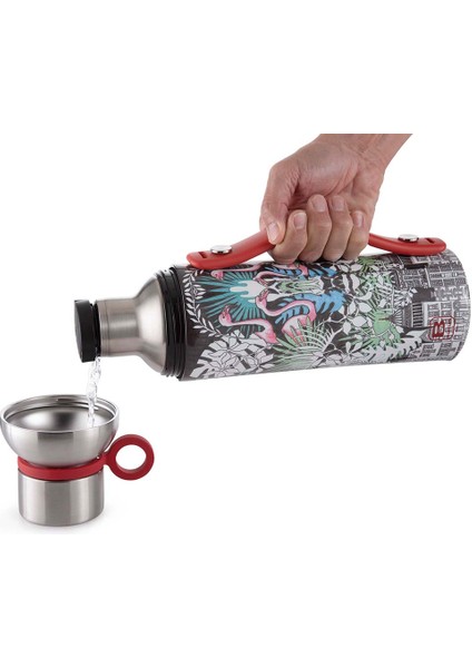 Termo Taşıma Kulplu Paslanmaz Çelik Termos 1500ML