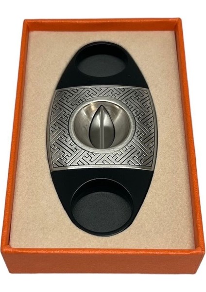 Metal Premium V-Cut Puro Makası Puro Kesicisi