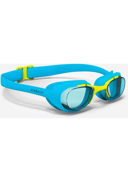 Turkuaz Çocuk Yüzücü Gözlüğü - Mavi/sarı - Şeffaf Camlar - Xbase