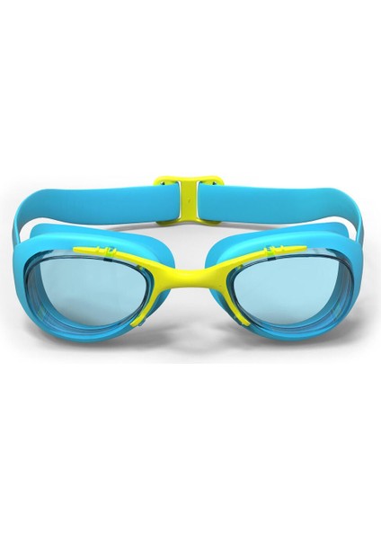 Turkuaz Çocuk Yüzücü Gözlüğü - Mavi/sarı - Şeffaf Camlar - Xbase modelleri