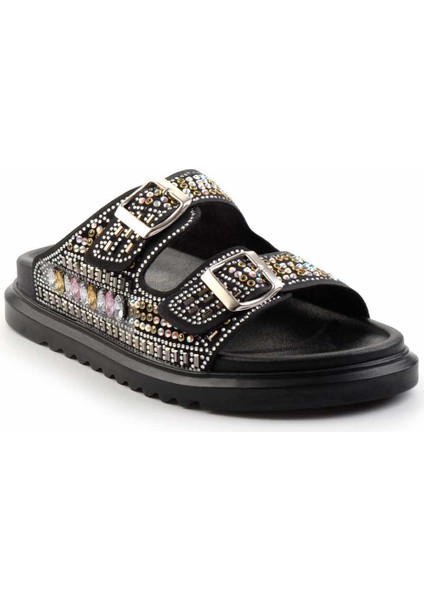 Siyah Taşlı Kadın Terlik K04545005087 modelleri
