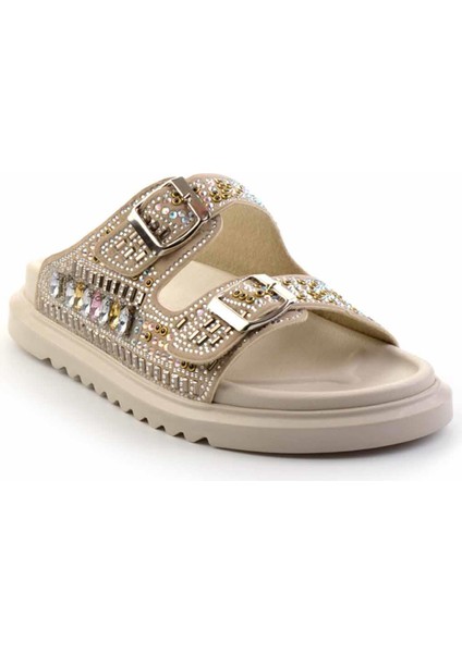 Bej Taşlı Kadın Terlik K04545005087 modelleri