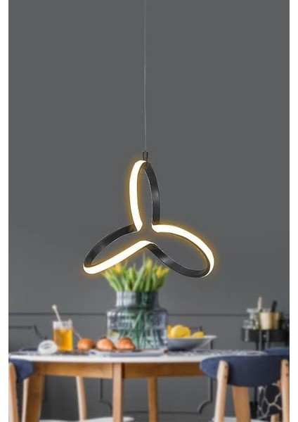 Avize – Venta Led Model – Siyah Kasa - Beyaz Işık modelleri