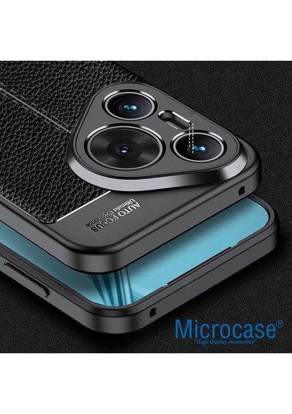 Huawei Pura 70 Pro Plus Leather Serisi Deri Efekt Silikon Kılıf - Siyah AL3337 fırsatları