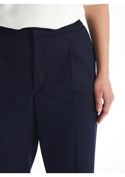 Lcwaıkıkı Classic Beli Lastikli Rahat Kalıp Kadın Pantolon