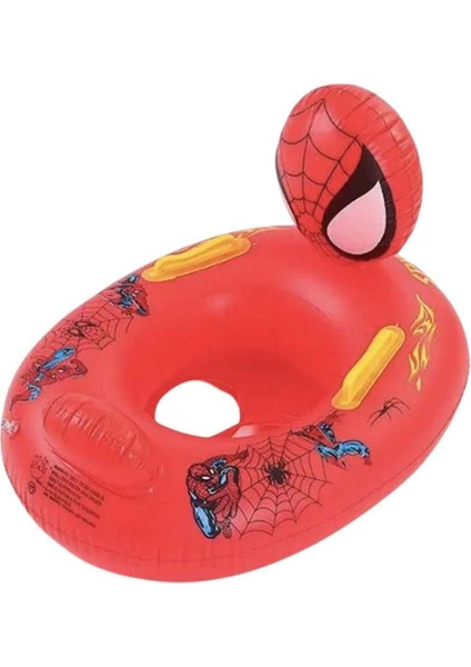 Kırmızı Baby Boat Bebek Deniz Simidi Örümcek Adam - Spiderman Deniz Simidi - Can Simidi-0-3 Yaş