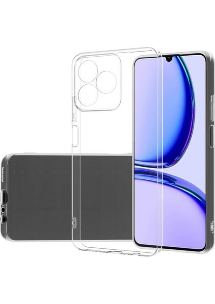 Realme Note 50 / Realme C53 4g / Realme N53 Slim Serisi Soft Tpu Silikon Kılıf - Şeffaf AL3324
