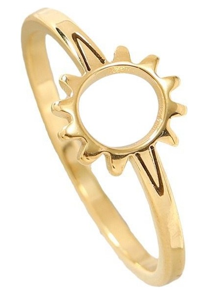 Çelik Gold Güneş Model Bayan Yüzük EV35SR
