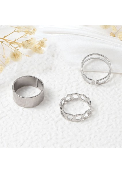 3 Lü Ekle M Yüzüğü Bayan Silver YÜZÜK EV27BY fiyatları