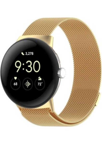 Google Pixel Watch Için Milanese Paslanmaz Çelik Metal Saat Kordonu