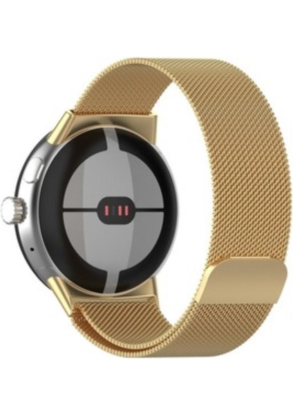 Google Pixel Watch Için Milanese Paslanmaz Çelik Metal Saat Kordonu