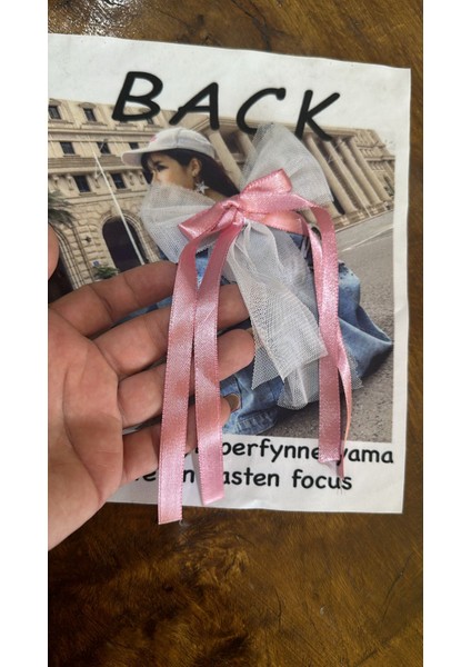 Back Yazılı Fiyonklu Kız Arma Dikiş Aplike 23X19 cm fiyatları