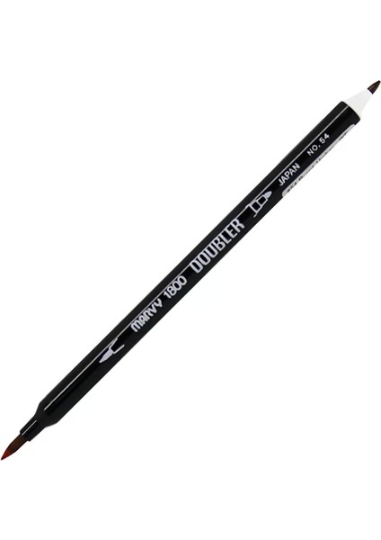 1800-54 Brush Pen Çift Uçlu Fırça Kalem Burnt Umber