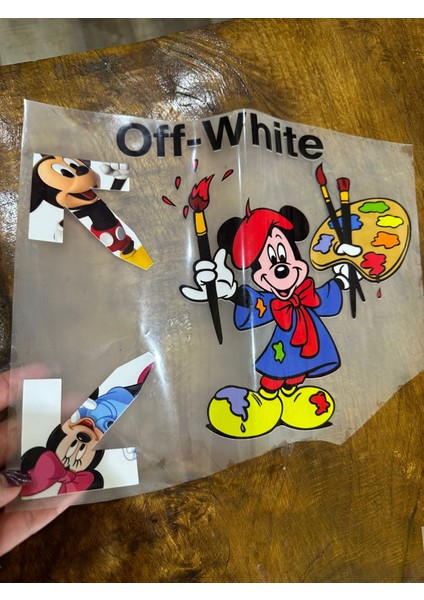 Ütü Ile Yapışan Micket Mause Transfer Baskı Tişört Baskı Arma 30X25 cm