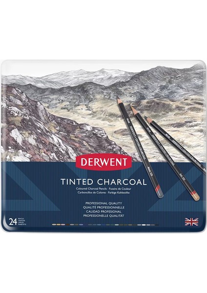 Tinted Charcoal Sulandırılabilen Renkli Füzen Kalem 24LÜ Set fiyatları