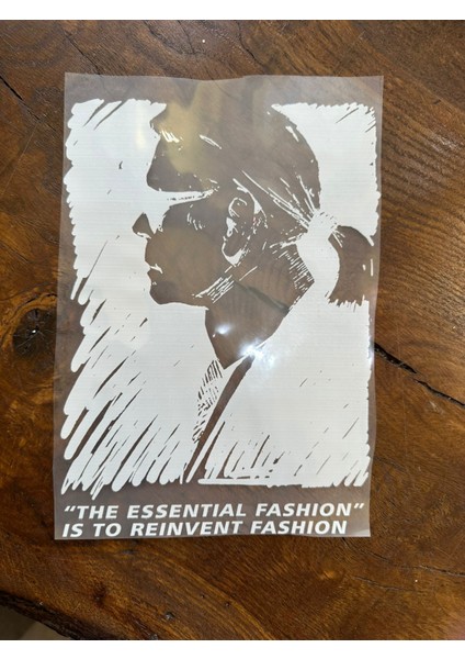 Ütü Ile Yapışan Beyaz Adam Transfer Baskı Tişört Baskı Arma 24X17 cm