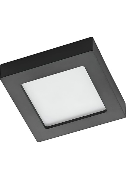 MX-1066N - 12W 4000K Ilık Beyaz | Siyah Kasa Sıva Üstü Kare LED Panel