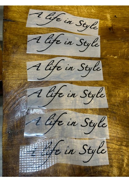 6 Adet Ütü Ile Yapışan Yazılı Tişört Transfer Baskı Arma 20X5 cm modelleri