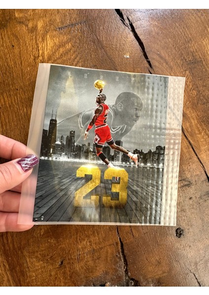 Ütü Ile Yapışan 23 Rakamlı Basketbolcu Tgransfer Baskı Arma 15X13 cm