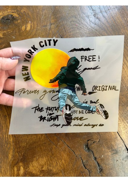 Ütü Ile Yapışan New York City Yazı Tişört Transfer Baskı Arma 17X15 cm fiyatları