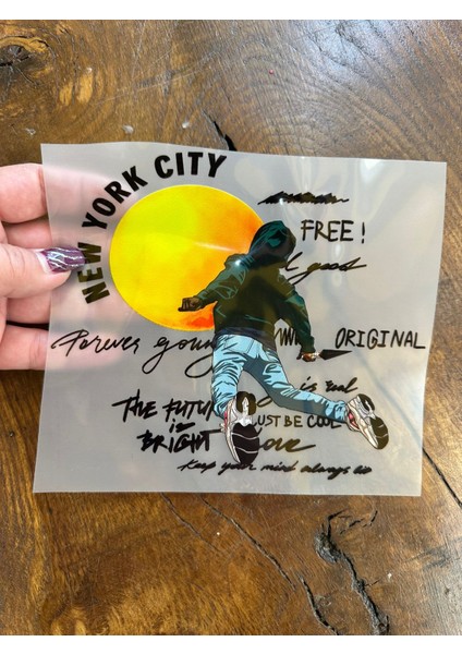 Ütü Ile Yapışan New York City Yazı Tişört Transfer Baskı Arma 17X15 cm modelleri