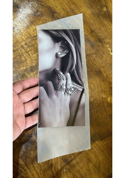 Ütü Ile Yapışan Takılı Kadın Görsel Arma Dikiş Giyim Transfer Baskı 23X10 cm fiyatları