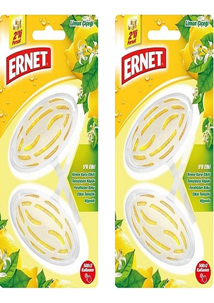 Klozet Blok Wc Süper Limon Çiçeği 2X40 Gr. 2'li Set