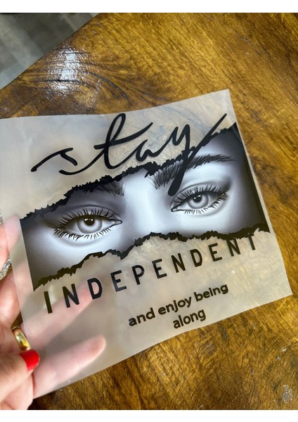 Ütü Ile Yapışan Göz Arma Transfer Baskı Tişört Baskı 19X18 cm fiyatları