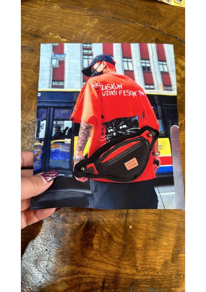 23X19 cm Sünger Çantalı Adam Dikiş Giyim Aplike Arma