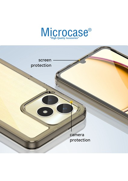 Realme Note 50 / Realme C53 4g Shield Serisi Darbeye Dayanıklı Yarı Esnek Plastik Tpu Kılıf - AL8100 modelleri